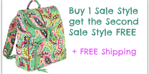 Vera Bradley: *HOT* FREE Shipping + Buy 1 Sale Item Get 1 FREE (Ends Tonight!)