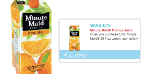 New $0.75/1 Minute Maid Juice Coupon