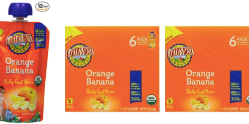 Amazon: Earth’s Best Organic Baby Food Puree Only 52¢ Per Pouch