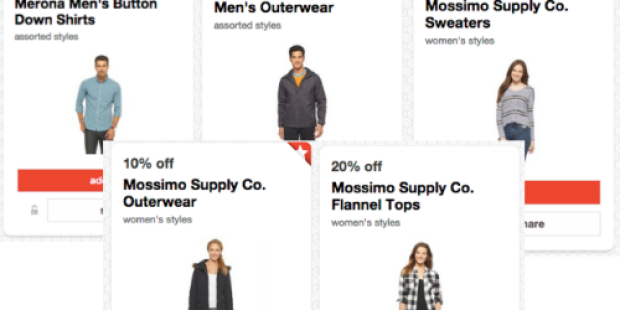 Target Cartwheel: Several New Men’s & Women’s Apparel Offers (Save on Mossimo, Merona, & More)