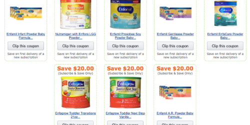 Amazon: $20 Off Select Enfamil Baby & Enfagrow Toddler Formula Purchases = Nice Deals