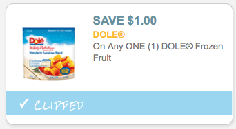 Rare $1/1 Dole Frozen Fruit Coupon (Score Single Cup Frozen Fruit 2 ...
