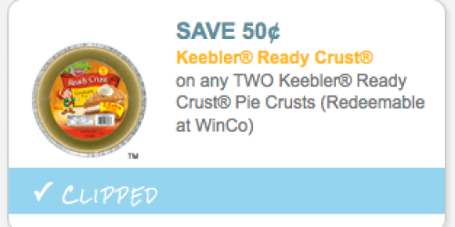 New $0.50/2 Keebler Ready Crust Pie Crusts Coupon = Only $1.64 at Walgreens (Starting 11/16 – Print Now!)