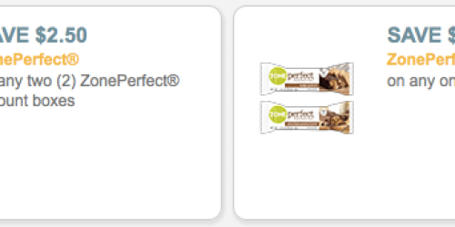 High Value $2.50/2 ZonePerfect Boxes Coupon + More = 5-Count Boxes Only $1.74 at Target