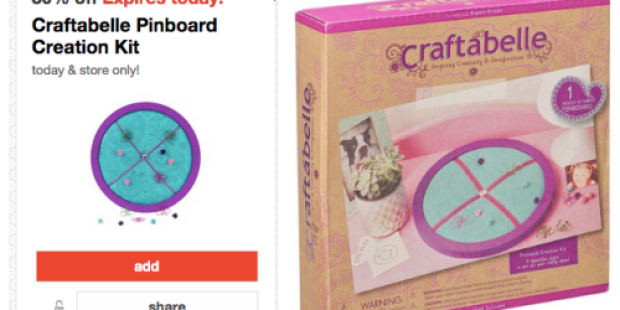 Target Cartwheel: 50% Off Craftabelle Pinboard Creation Kit Today Only = Only $6.50