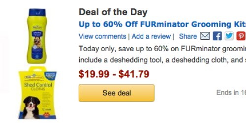 Amazon: Up to 60% Off FURminator Grooming Kits