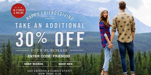 American Eagle Outfitters: Friends & Family 30% Off Sale = Men’s Boot Cut Jeans Only $13.99 Shipped