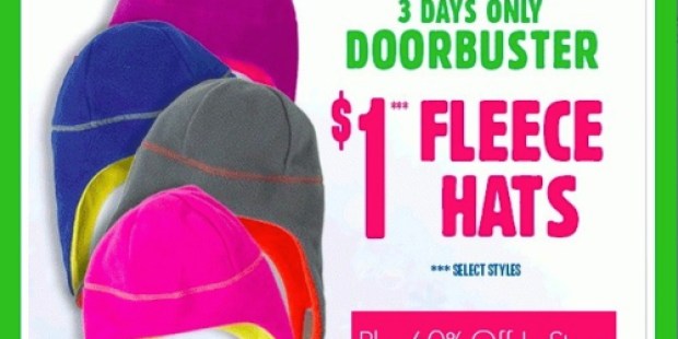 The Children’s Place: 80¢ Fleece Hats In-Store Only