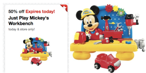 Target Cartwheel: 50% Off Just Play Mickey’s Workbench = Only $15 at Target (Today Only!)