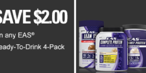 High Value EAS Printable Coupons ($3/1 Protein Powder AND $2/1 Ready-To-Drink 4-Pack)