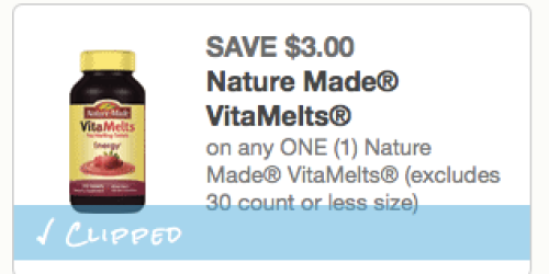 High Value $3/1 Nature Made Vitamelts Coupon = Only $1.99 at Walgreens (Reg. $8.99+!)