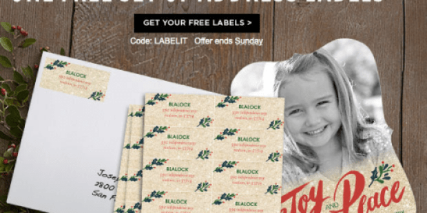 Shutterfly: FREE 24ct Personalized Address Labels (Up to $9.99 Value!) – Just Pay Shipping