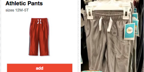 Target: 50% Off Circo Toddler Boys’ Athletic Pants Cartwheel Offer = Only $4 for a Pair