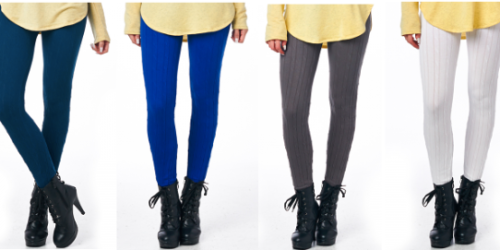Solid Cable Knit Leggings As Low As $5.99 Shipped (Regularly $29.99!) – Available in SIX Colors