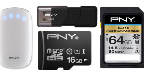 Amazon: 50% off PNY Memory Cards, Flash Drives & Mobile Power Products Today Only