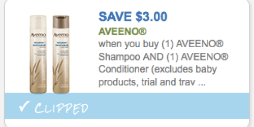 $3/2 Aveeno Shampoo & Conditioner Coupon