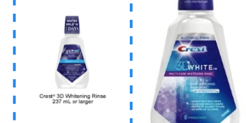 New $1/1 Crest 3D Whitening Rinse Coupon = Better Than FREE at Walgreens (During Black Friday)