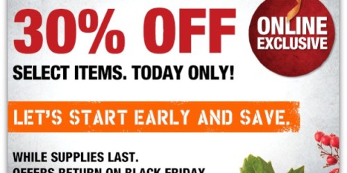 HomeDepot.com: 30% Off Furniture, Storage Items & More = Great Deals on Shelving Units & Bookcases