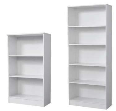Shelving Units Bookcases Hip2save, Hampton Bay White 3 Shelf Bookcase Black
