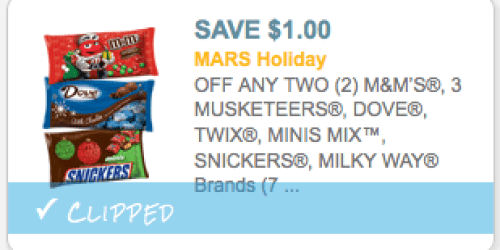 New $1/2 Mars Holiday Candy Coupon = Only $1 Per Bag at CVS (Valid 11/23-11/26)