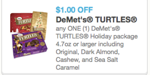 Rare $1/1 Demet’s Turtles Holiday Package Coupon