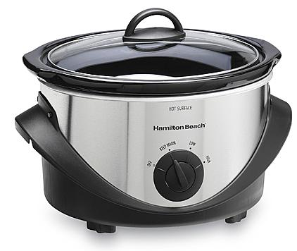 Sears.com: Hamilton Beach 4-Quart Black/Stainless Steel Oval Slow