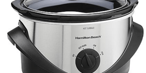 Sears.com:  Hamilton Beach 4-Quart Black/Stainless Steel Oval Slow Cooker Only $9.99 (Reg. $32.99!)