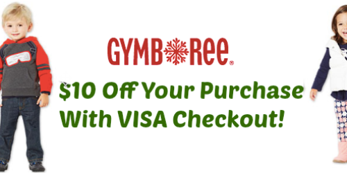 Gymboree: $10 Off ANY Purchase w/ Visa Checkout = Boys Athletic Jacket Only $5.19 Shipped