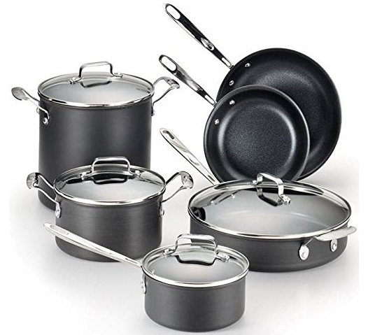 Amazon: Emeril by All-Clad Hard Anodized 10-Piece Cookware Set Only $99 ...