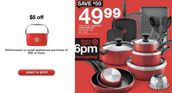 Target Black Friday Deal: T-Fal 20-pc. Cookware Set Only ...