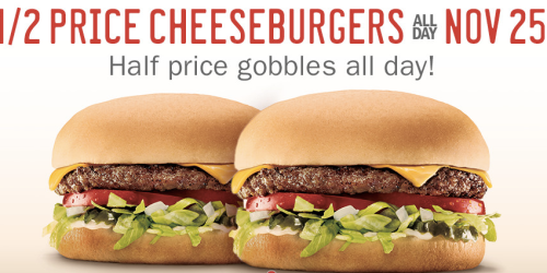 Sonic: Half-Priced Cheeseburgers (11/25 Only)