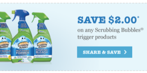 High Value $2/1 Scrubbing Bubbles Trigger Product Coupon = FREE at Target with Coupon Stack