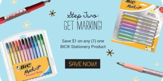 High Value $1/1 BIC Stationery Product Coupon (Facebook)