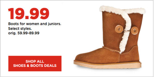 Kohl’s.com: Girl’s Boots $12.79 (Reg. Up to $59.99), Women’s Boots $16.99 (Reg. Up to $89.99) + More