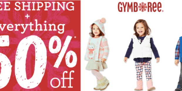 Gymboree: 50% Off EVERYTHING Sale + FREE Shipping on ANY Size Order