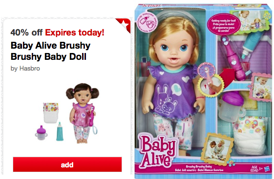 Baby alive brushy brushy baby doll shop