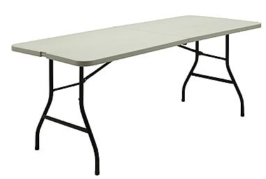 6ft folding table target