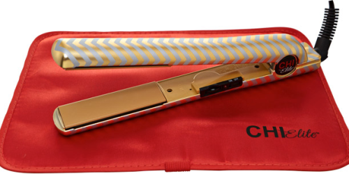 *HOT* Chi Elite 1″ Flat Iron, Plugged In Electric Brush, AND Resort Tote Only $74.99 Shipped ($195 Value!)