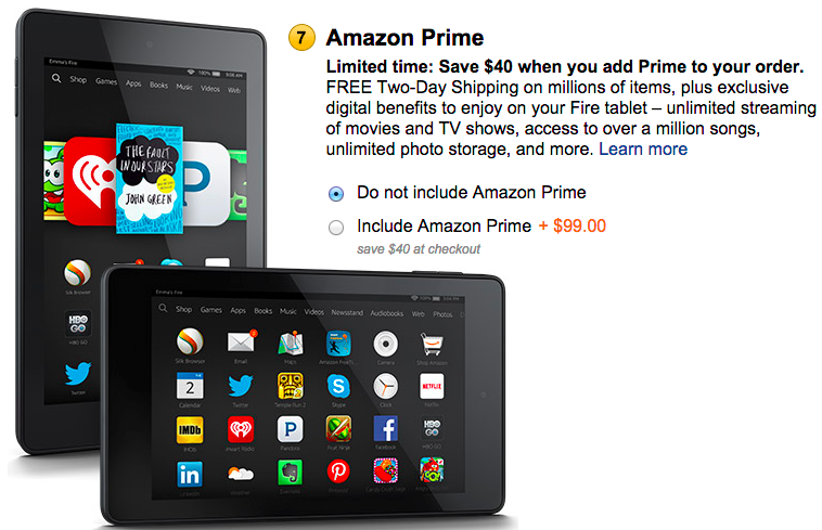 amazon prime kindle