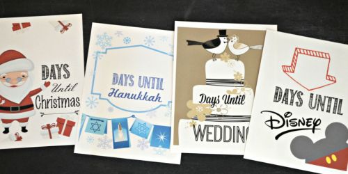 Homemade Christmas Countdown (Free Printables for Christmas, Hanukkah, Wedding, & Disney)