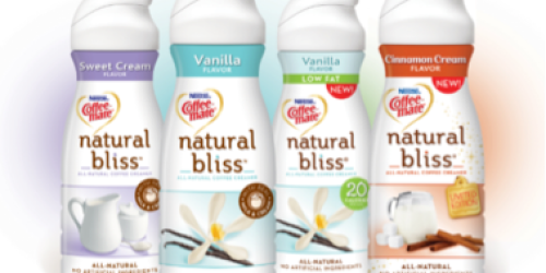 New $0.75/1 Coffee-Mate Natural Bliss Creamer Coupon = Only 42¢ at Target (Today Only!)