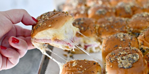 Easy Baked Ham and Cheese Party Sliders