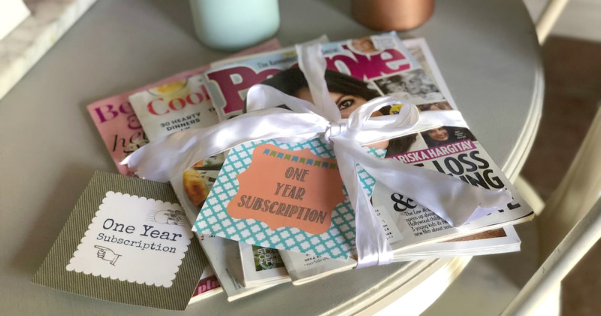 Free Printable Magazine Gift Subscription Cards/Tags
