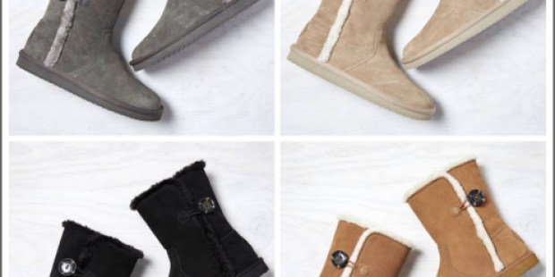 American Eagle Outfitters: Cozy One-Button Suede Boots Only $14.99 Shipped (Regularly $39.95) + More