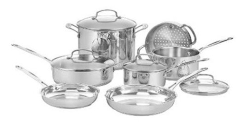 BonTon.com: Cuisinart Chef’s Classic 11 Piece Stainless Steel Cookware Set + 3 Piece Mixing Bowl Set + 2 Piece Knife Set Only $109.99 Shipped