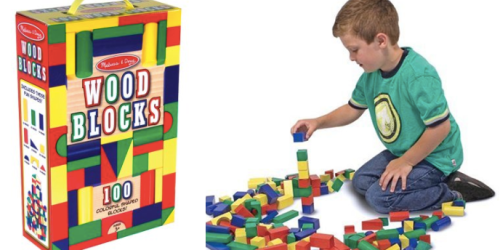 Amazon: Melissa & Doug 100-Piece Wood Blocks Set Only $11.95 (Reg. $19.99 – Best Price!)