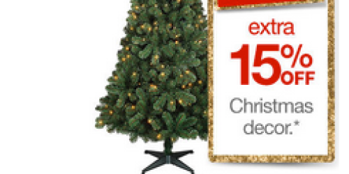 Target.com: Extra 15% Off Already Discounted Christmas Decor (Today Only!) + FREE $10 Gift Card with $50 Holiday Shop Purchase & More