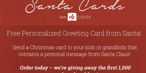 Free Personalized Greeting Card from Santa – 1st 1,000