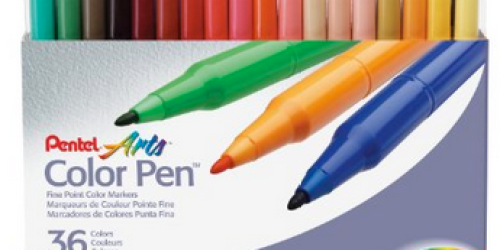 Amazon: Pentel Color Pen Set 36 Colors Only $11.99 (Available Again)