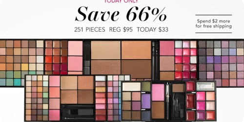e.l.f Cosmetics: 251-Piece Makeup Set, 11-Piece Brush Set, AND $10 Gift Card $36 Shipped ($135+ Value!)